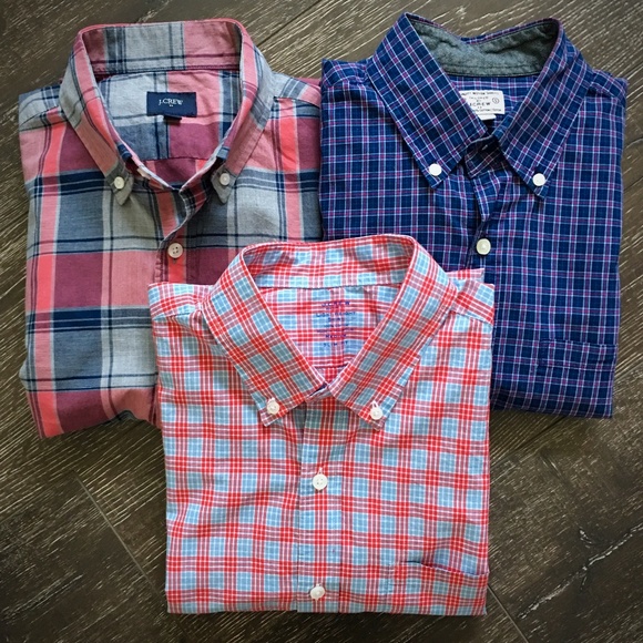J. Crew Other - *LOT OF 3* J. Crew Mens Button-Up Dress Shirts S/M